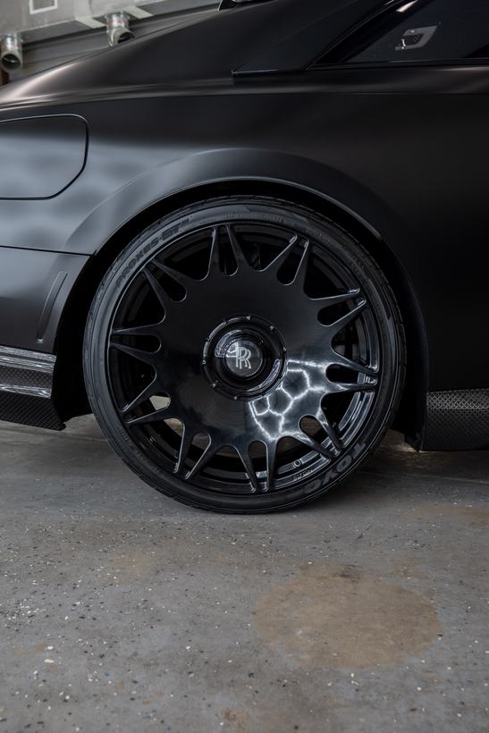 Rolls-Royce wheel and brake detail after cleaning and coating