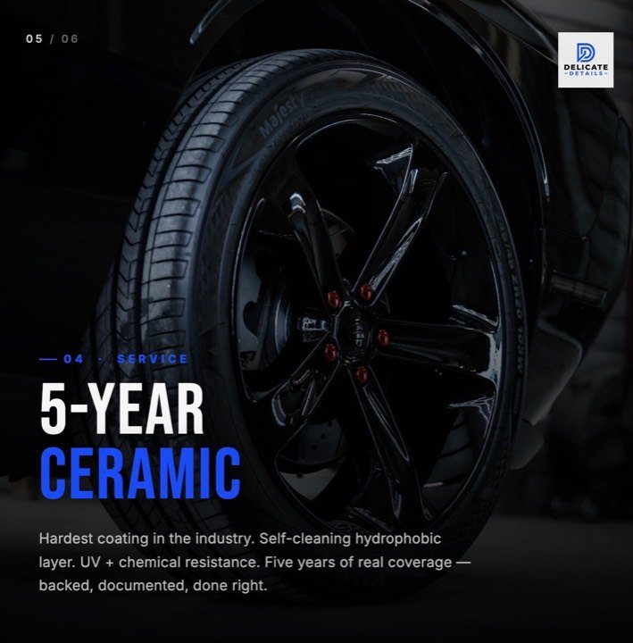 Five-year ceramic coating finish in Lubbock TX