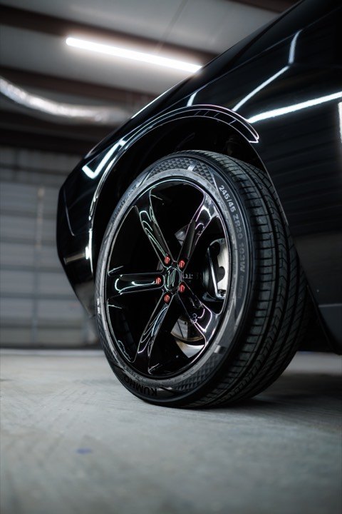 Cleaning and dressing tires to prevent browning in Lubbock TX